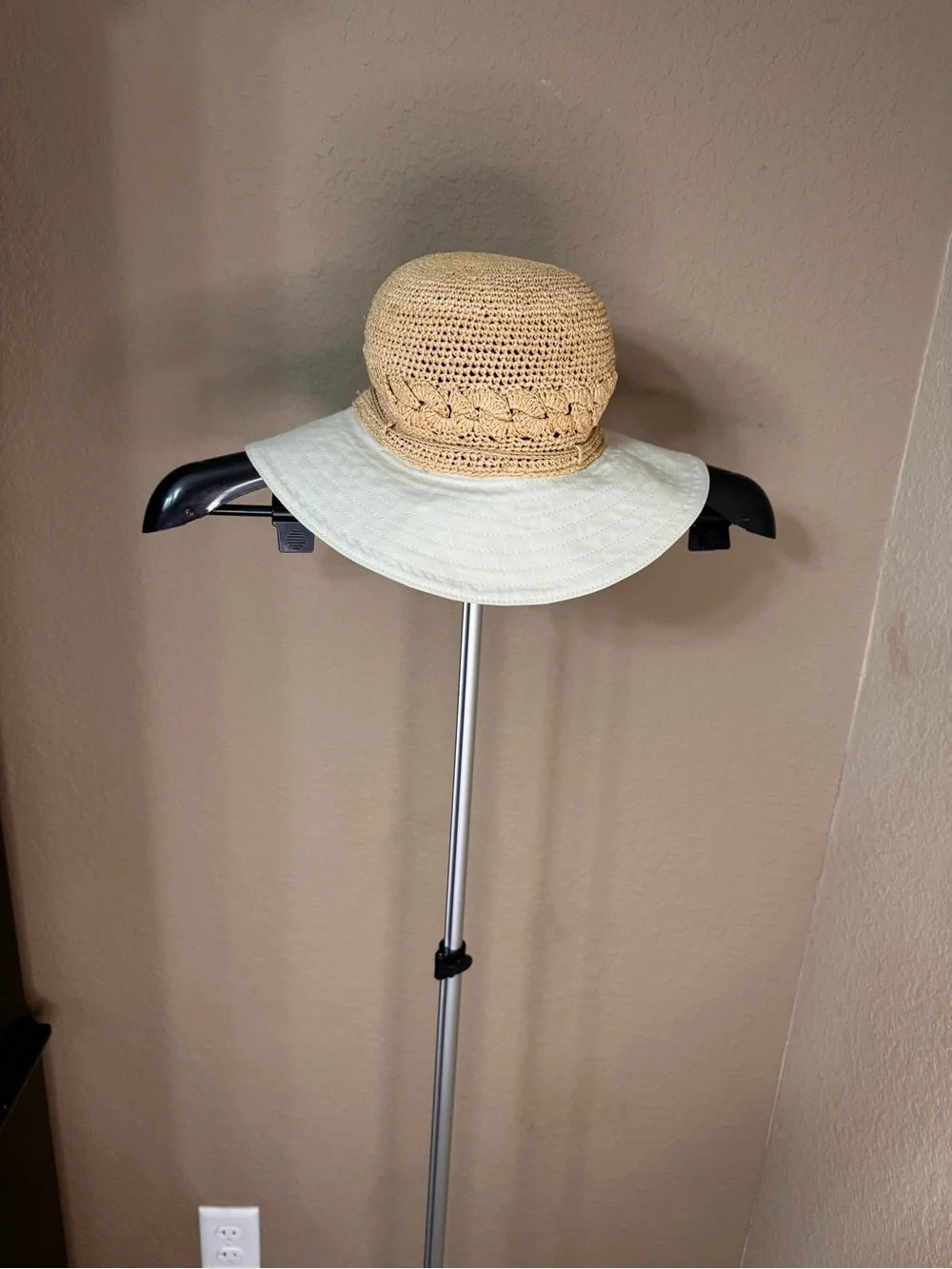 Kalola Madagascan Raffia & Canvas Sun Hat